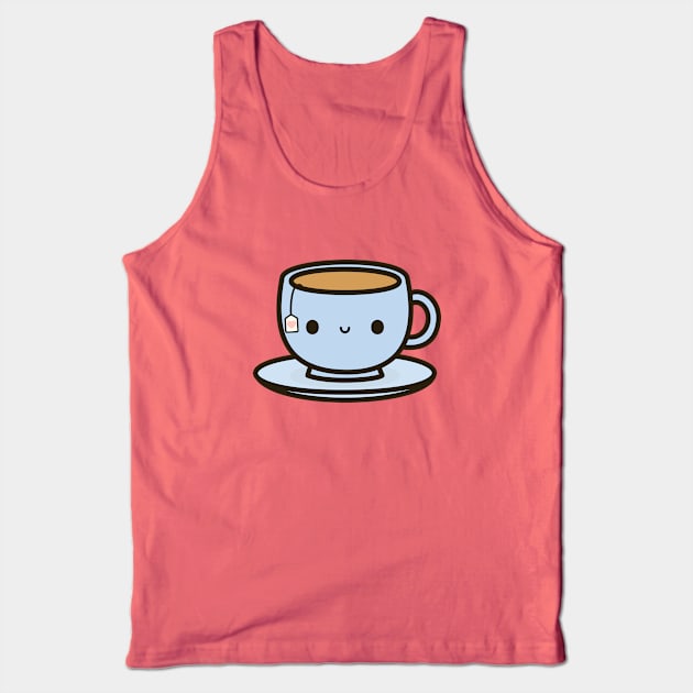 Cute cup of tea Tank Top by peppermintpopuk